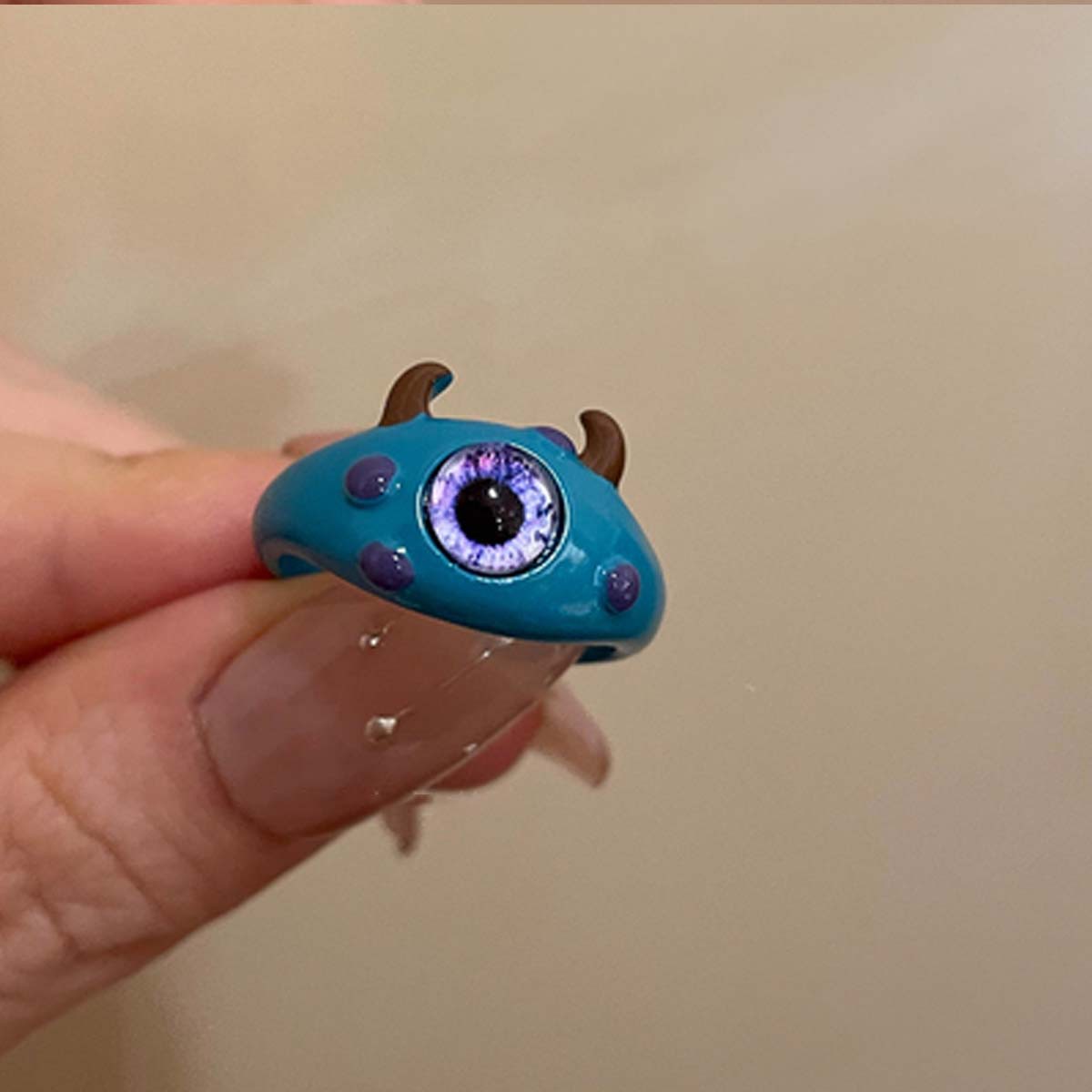Cute Cat Monster Index Finger Ring For Women Versatile Trendy Design_voghion.com