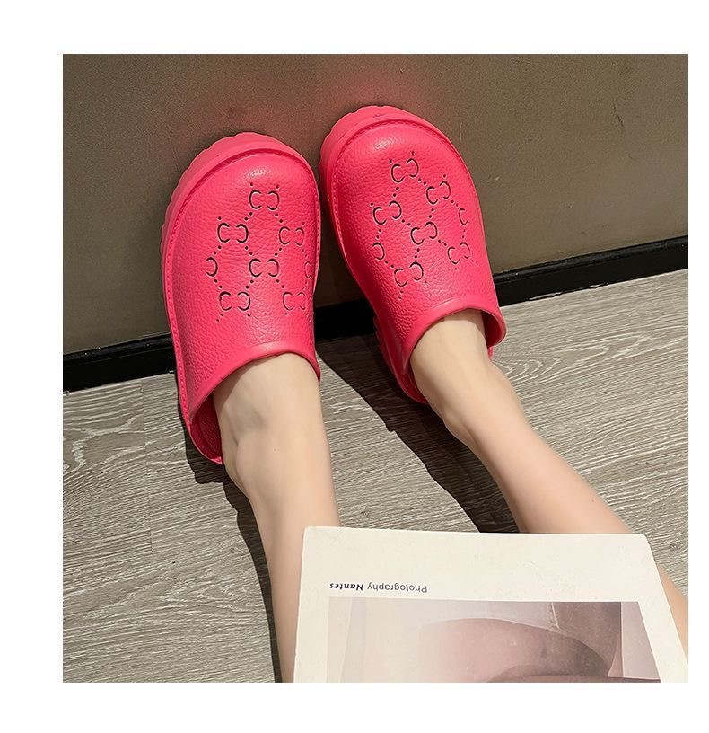 Quality Shoes G Brand New Trendy Unisex Sandals With Platform Soles, Stylish Beach Shoes, Thick-soled Closed-toe Shoes_vogvips.com