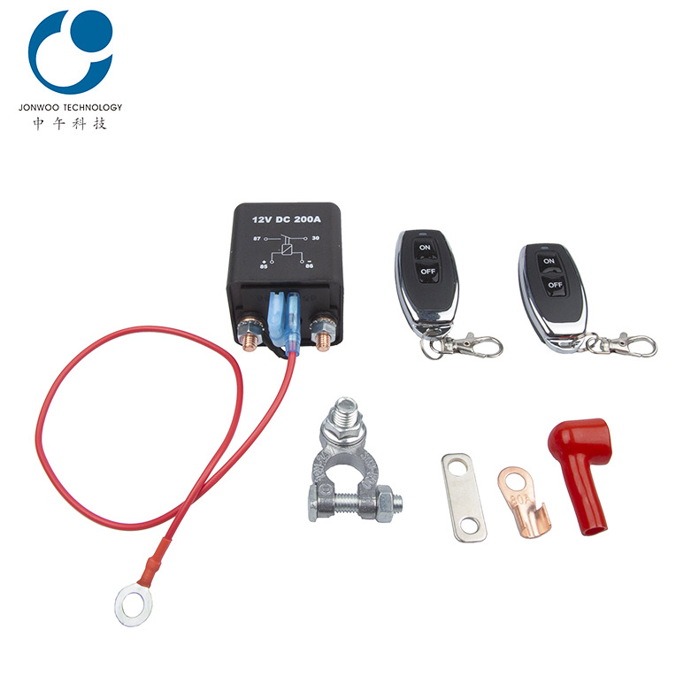 12V无线遥控钥匙开关 汽车电瓶改装遥控智能断电器 防亏漏电