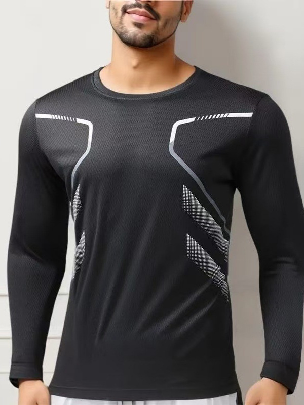 Ropa deportiva camiseta hombre correr gimnasio camiseta elástica compresión de baloncesto equipo de entrenamiento de pelota image 3