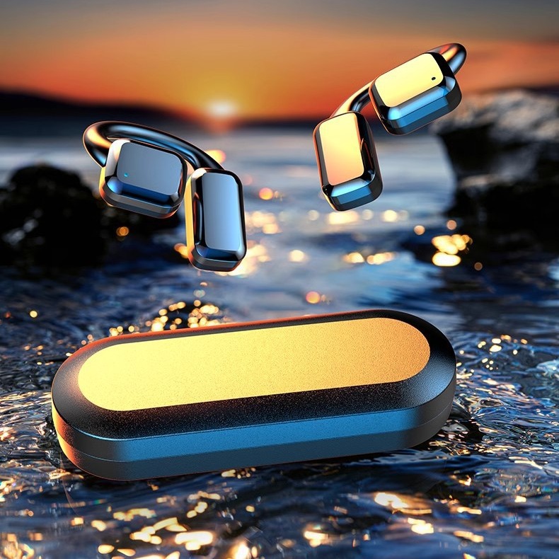 Auriculares inalámbricos montados en el oído La conducción ósea Bluetooth no en la oreja los deportes no pueden ser expulsados de los auriculares Bluetooth de alta calidad de sonido al por mayor