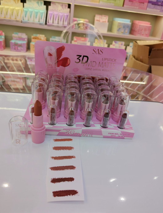 (caja de exhibición) SAS Europa y los Estados Unidos en el punto de la red de lápiz labial humectante semi-corrosión 24 una caja SLS00 image 8