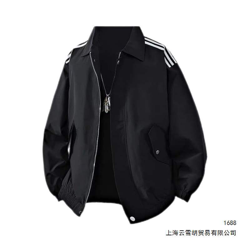 Men's lightweight American-style workwear jacket, spring and autumn 2026 new style, trendy loose casual stand collar jacket for couples.