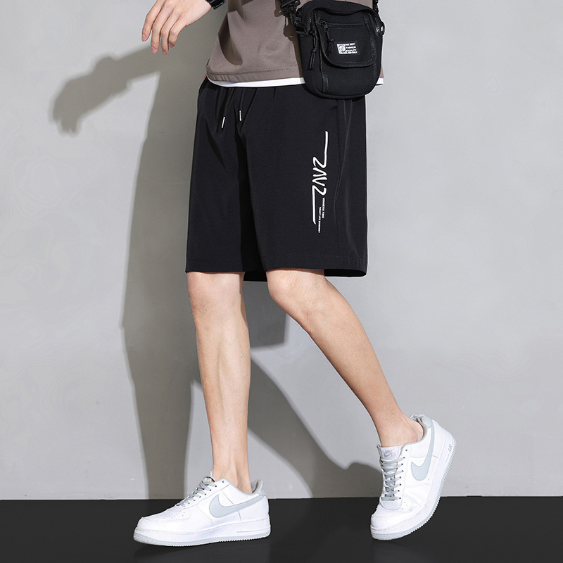 Pantalones de playa delgados de verano, pantalones cortos de hielo para hombres, deportivos casuales al aire libre, pantalones de salto sueltos transfronterizos