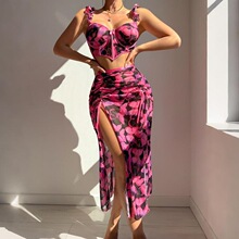 Y 93254 Sexy Lace Print Lingerie �Ը����� ŷ���羳����ѷ