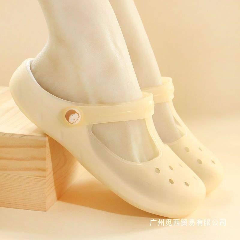 Mary Jane Thick-Soled Clogs Women's Summer Non-Slip Flat Nurse Sandals Casual Beach Sandals New Style Outer Wear