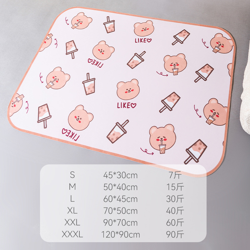 La primavera y el Verano Del Animal Doméstico PVC redondeado impermeable a prueba de orina estera para dormir perro estera del piso de dibujos animados gato casa Cuatro Estaciones estera del perro