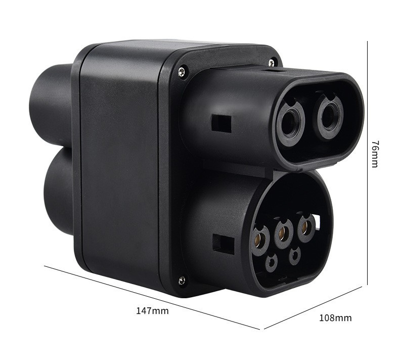 New energy vehicle charging station DC adapter CCS1-CCS2 American standard to European standard DC adapter cross-border