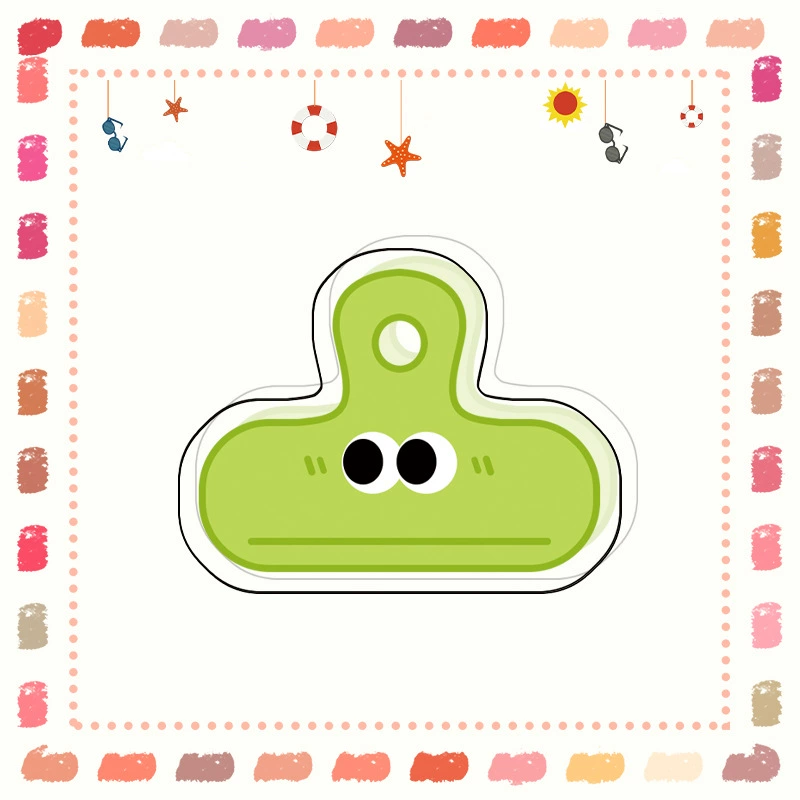 Xiaohongshu explosion, fresh cartoon cute, funny expression Eye clip, long tail clip PP clip Tripida book clip