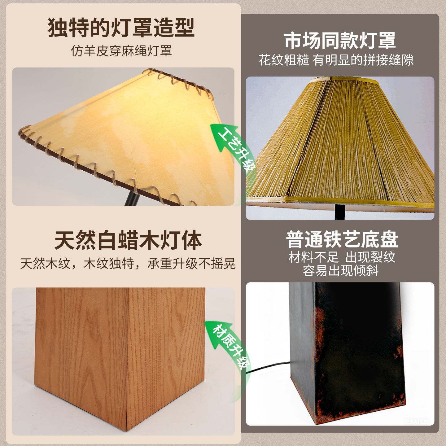 Luz de piso de alta sensación de sala de estar sofá lado de la atmósfera lujosa decoración antigua luz de piso de luz Zhongshan lámpara L138
