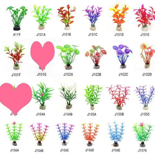 Aquarium simulation aquatic plants fish tank landscaping ornaments plant plastic fake flowers short grass psychological sand table reptile leaves