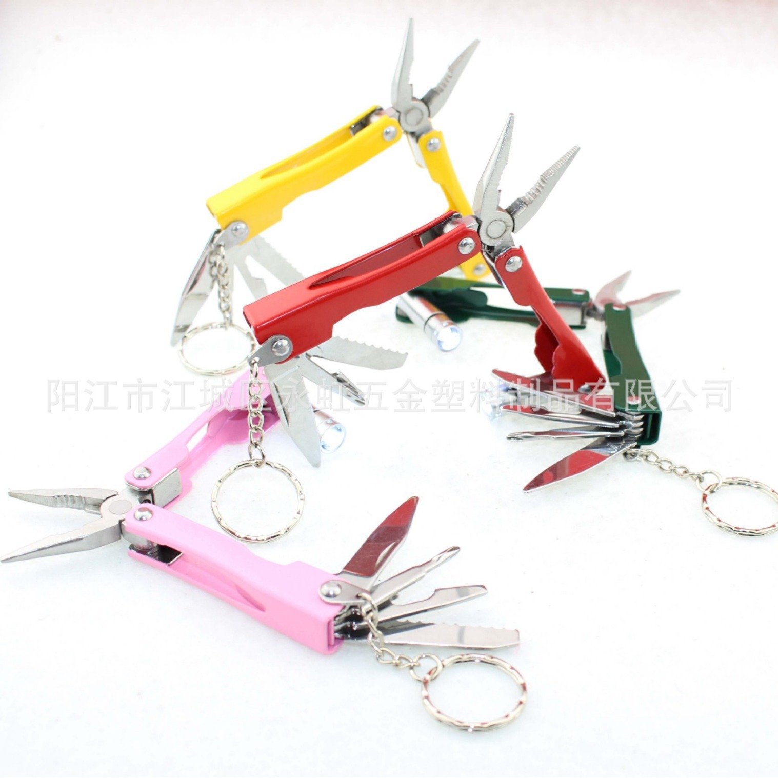 多功能刀钳 多功能钳子 多用折叠钳 阳江户外迷你工具钳 LED灯钳