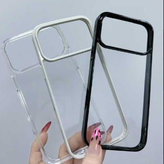 内防摔iPhone17promax透明亚克力二合一适用苹果16DIY大孔手机壳|undefined