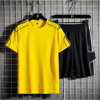 man Sports suit 2021 summer new pattern Trend leisure time Short sleeved men's wear collocation handsome 2020