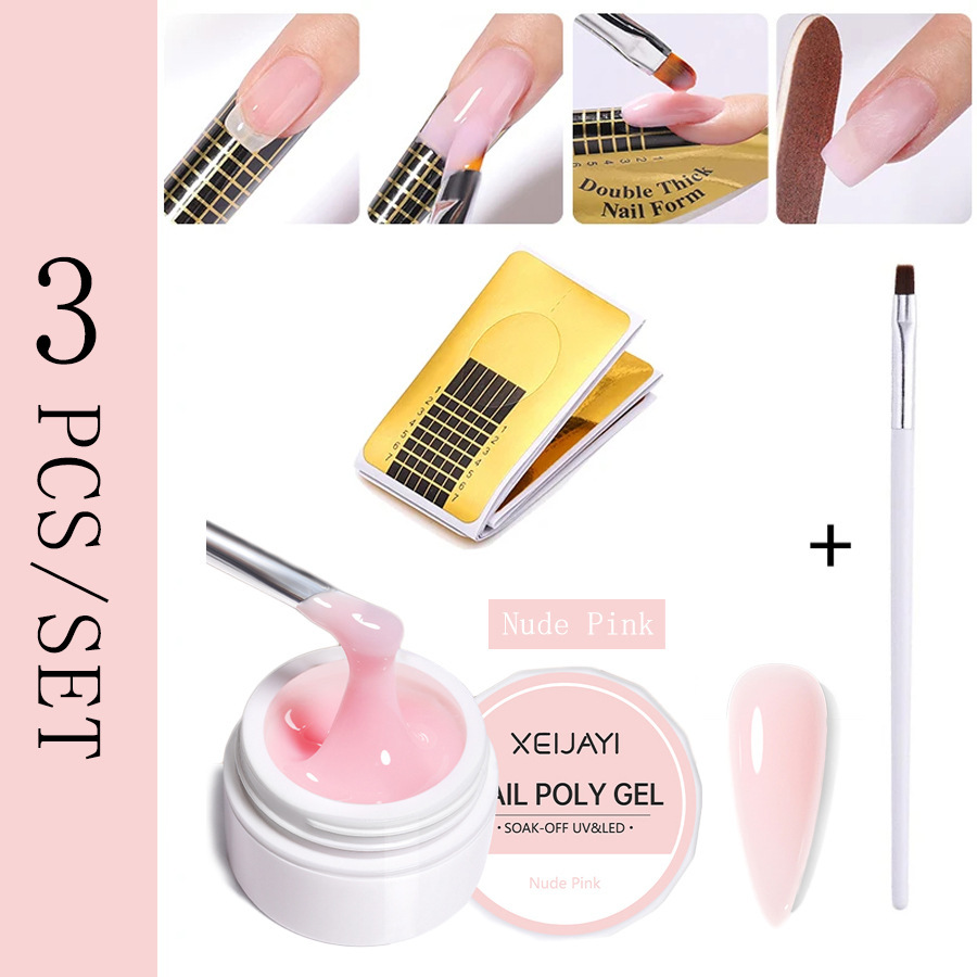 Uñas fototerapia extensión pegamento traje extensión rápida con soporte de papel fototerapia pluma Firme y Duradera adecuado para el principiante