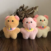 Модная милая свинья, плюшевая игрушка, кукла, мультяшный рюкзак, подвеска, брелок, мягкая кукла-животное