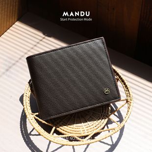 Men's Wallet, Simple and Multifunctional, Pu Wear-Resistant Zipper Wallet, Large Capacity, Anti-Theft, Brush-Resistant Luggage, Leather Goods, Polyester, Rfid