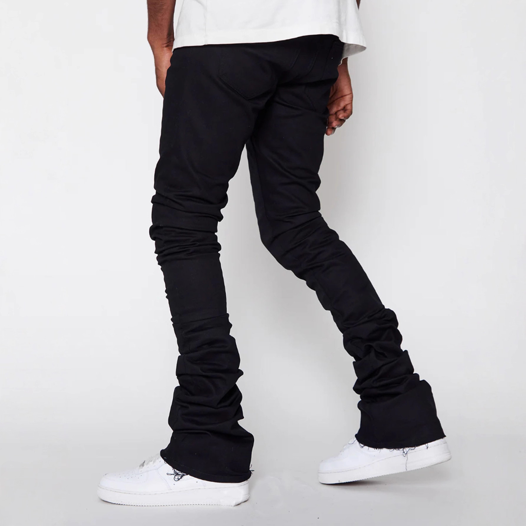 Nuovi jeans da uomo europei e americani a gamba dritta, moda di strada transfrontaliera, in denim patchwork elastico e molto venduti_voghion.com