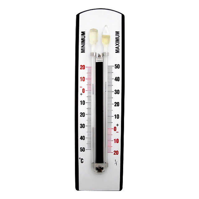 高精度高低温度记录室内室外塑料玻璃管温度计