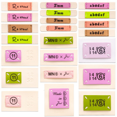 Supply leather shoe hats bags fabric labels decorative labels clothing accessories fashionable exquisite fabric stickers clothing trends brand trademarks