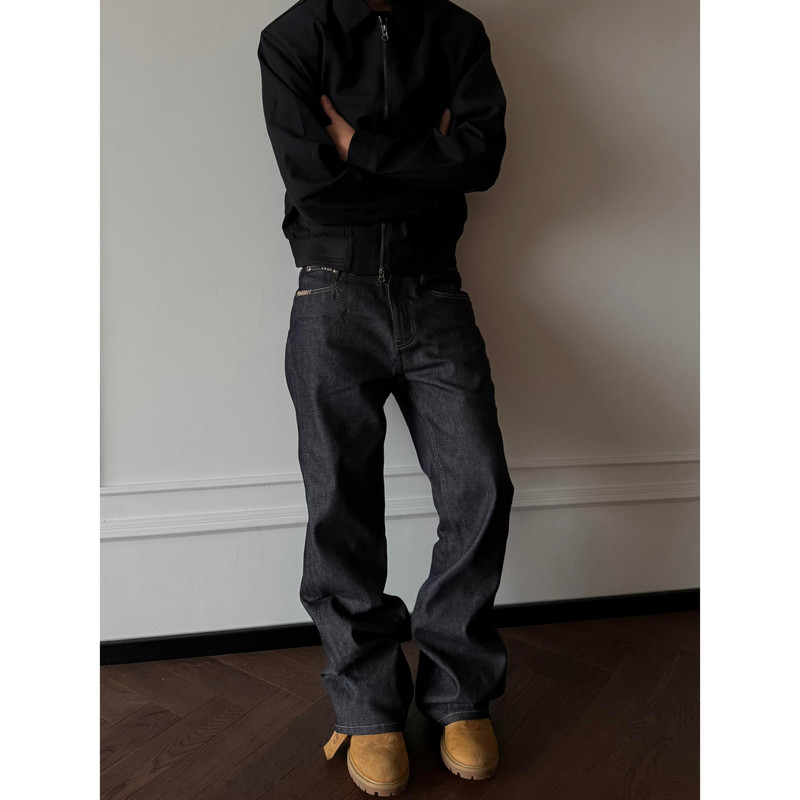 American-Style Washed Loose Straight-Leg Jeans for Men 2026 Spring and Autumn New Cleanfit Hand-Stitched Versatile Long Pants