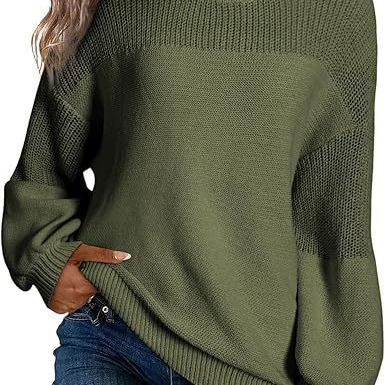 Осень-зима 2024 новая на Амазоне loose flat collar вязанный свитер для женщин