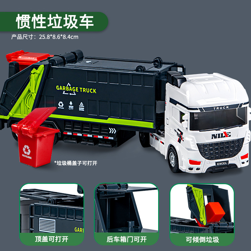 Niños mezcladores excavadoras inerciales grúa de aleación camión de ingeniería camión volquete juguetes al por mayor puestos transfronterizos