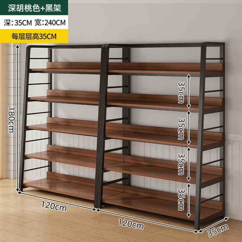 Estante simple estante de almacenamiento de múltiples capas estante de exhibición sala de estar estantería hogar dormitorio piso gabinete de almacenamiento sub-estante