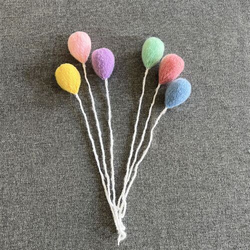 Studio photography props yarn balloon children's yarn hand hook toy multiple colors creative simulation ornament balloon