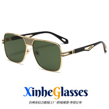 2212宽梁镂空脚金属大方框太阳镜墨镜男女亚马逊眼镜批发防紫外线