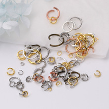 多尺寸不锈钢开口圈diy饰品连接环手链项链配件18k真金活动开口环
