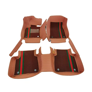 Car Floor Mats Cross-Border Leather Embroidered Xpe Sponge Splicing Floor Mats Special Car-Specific Environmentally Friendly and Odorless Double-Layer Floor Mats