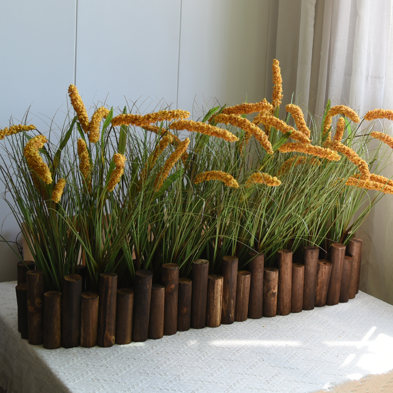 Cat Tail Valley Artificial Millet Decorative Plant Spike Sample Room Desktop Flower Arrangement Fake Flower Photography Prop Cat Tail Valley Artificial Millet Decorative Plant Spike Sample Room Desktop Flower Arrangement Fake Flower Photography Prop