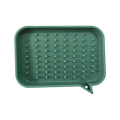 Silicone dialog box soap box creative drain-free punch-free bathroom household wash basin soap holder OPP bag