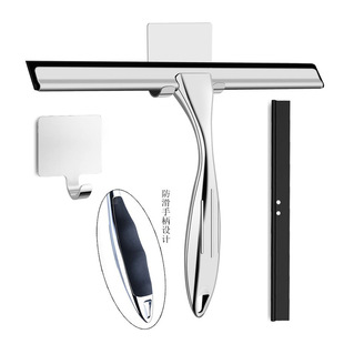 In-Stock Wiper Zinc Alloy Window Scraper Floor Brush Glass Cleaner with Hook Stainless Steel Glass Wiper