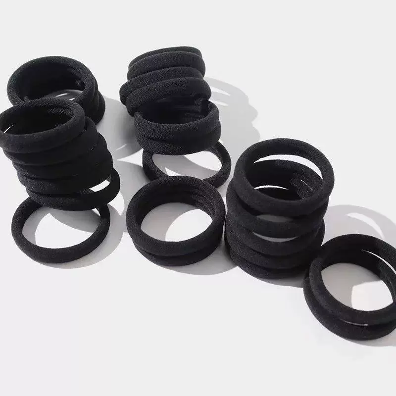 经典款高弹力发圈 无接缝无痕不伤发耐用毛巾圈 简约皮筋发绳发饰