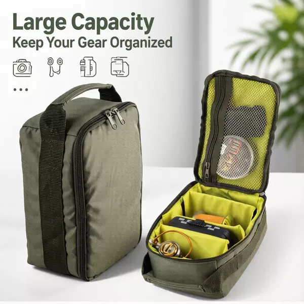 Oxford cloth fishing tackle bag, outdoor fishing storage bag, lure accessory bag, large-capacity handheld tool bag, wholesale