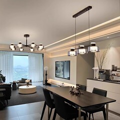 イタリアのライト高級リビングルームとダイニングルームのシャンデリア、家全体のモダンなシンプルなライト高級ランプ、北欧のミニマリストバーテーブルクリエイティブシャンデリア