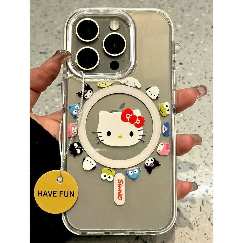 Sanrio Hello Kitty Suitable for Apple 17 Mobile Phone Case Iphone16Promax New 15 Hard Shell 14 Cute Sanrio Hello Kitty Suitable for Apple 17 Mobile Phone Case Iphone16Promax New 15 Hard Shell 14 Cute