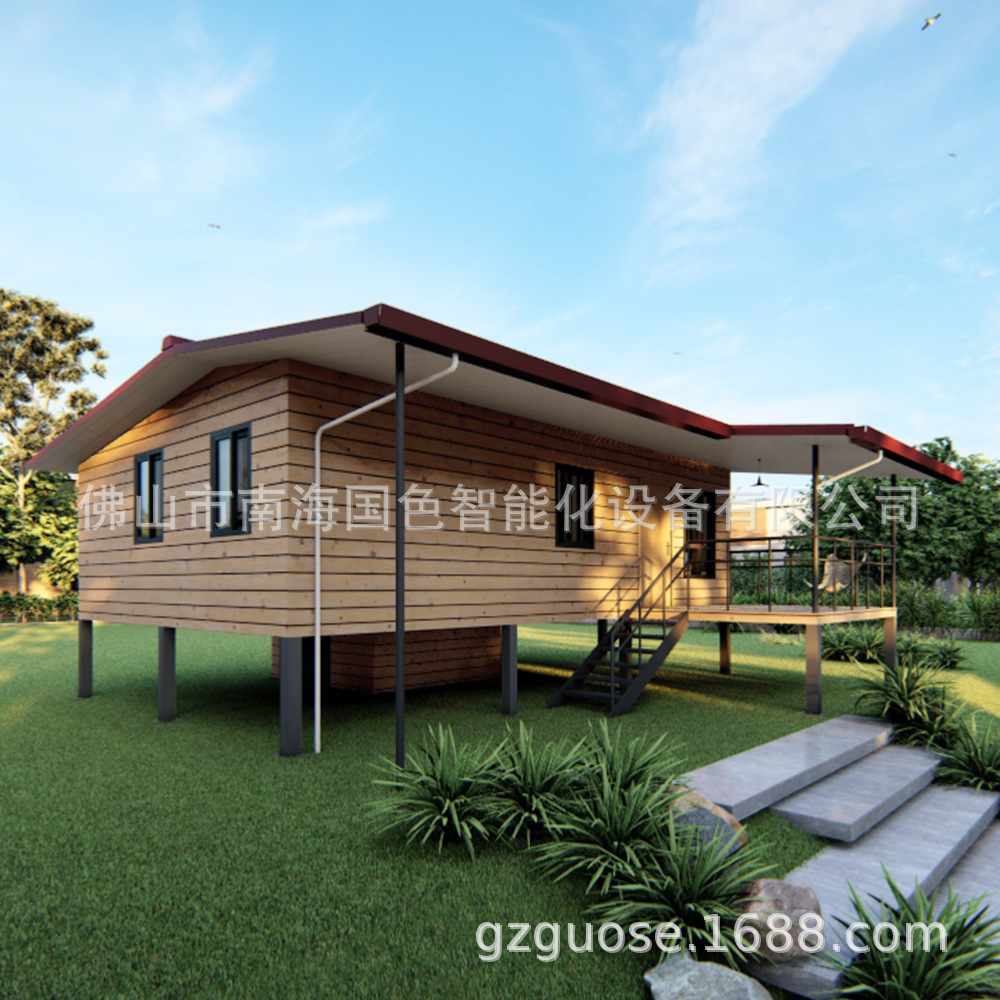 Estructura de acero de la casa integrada Cápsula de la manzana Cápsula espacial Casa con vista al mar Módulo de la sala del sol Exportación del fabricante