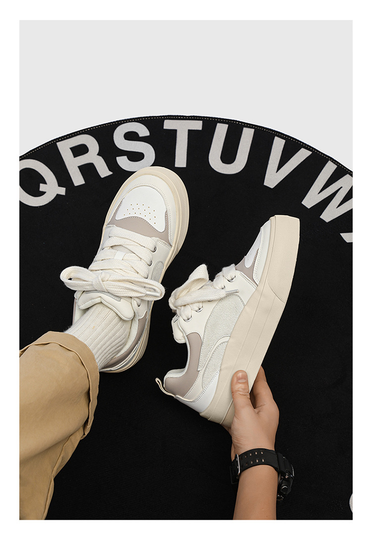 2025 new niche design couple sneakers men's low cut sports and leisure versatile thick soled casual men's shoes trendy X136_voghion.com