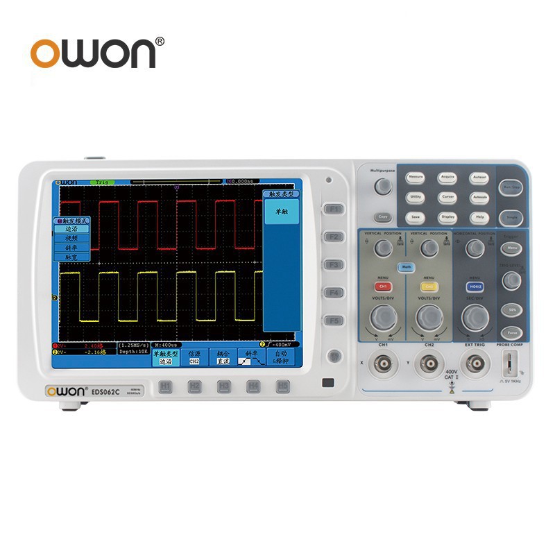 利利普(owon)EDS062C台式数字示波器60M带宽全自动量程10M存储