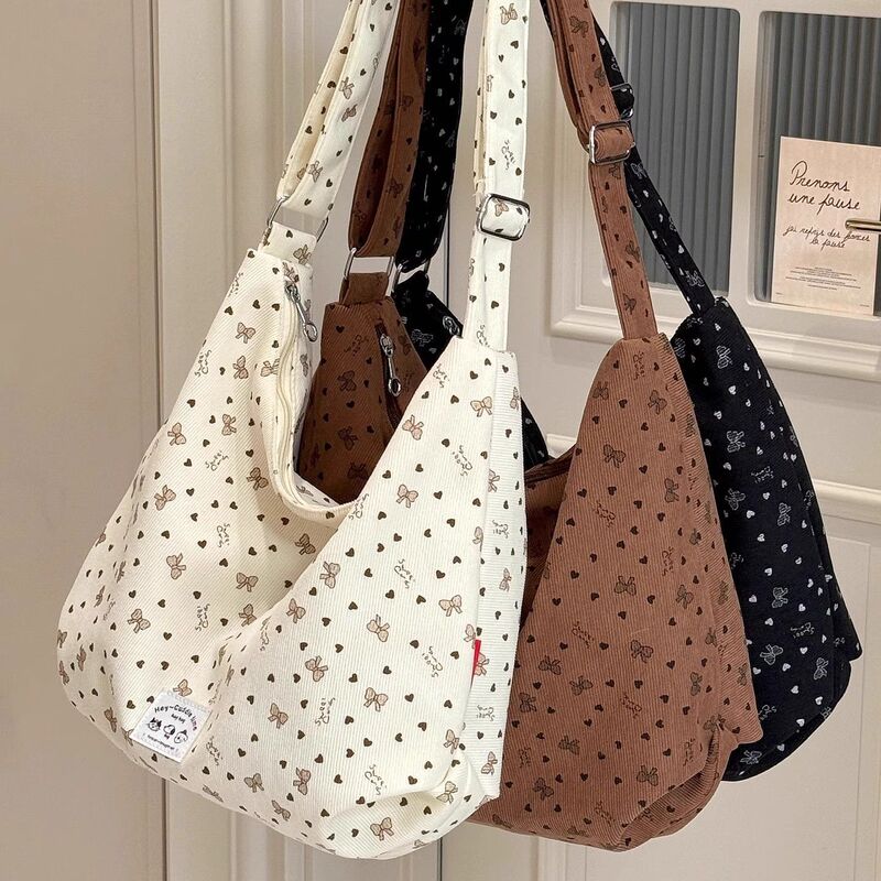 New Large-Capacity Corduroy Dumpling Bag Korean Style Ins Style Shoulder Bag for Students Attending Class and Commuting Crossbody Bag for Women New Large-Capacity Corduroy Dumpling Bag Korean Style Ins Style Shoulder Bag for Students Attending Class and Commuting Crossbody Bag for Women