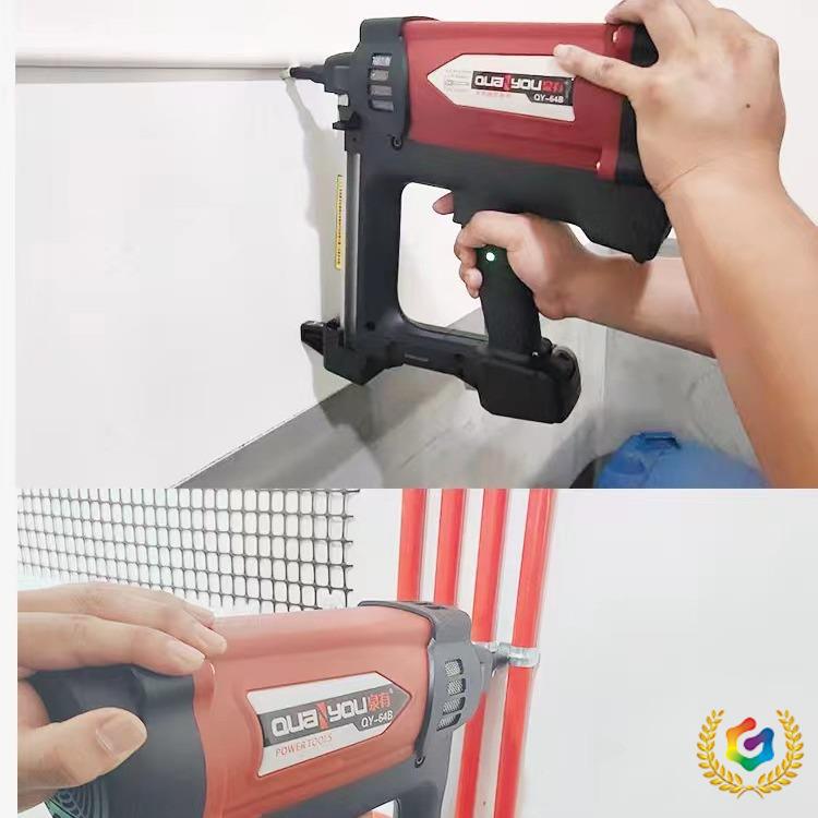 ∴瓦斯钢钉枪燃气枪瓦斯枪水电工门窗安装大气缸64B电动工具