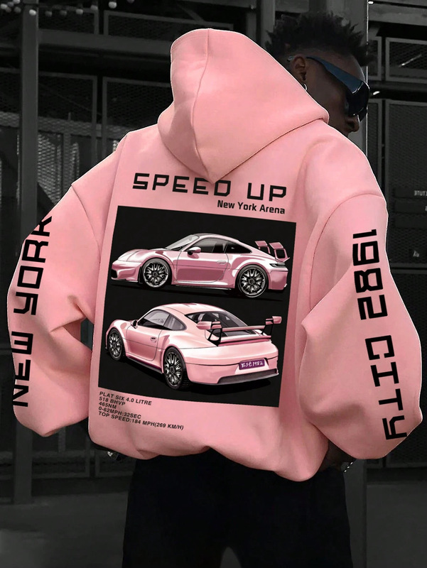 Set Sports Racing 3D Printing Hoodie Vintage Oversized Hoodi|undefined