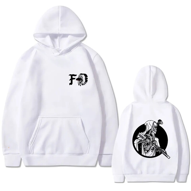 Forward Observations Group Skull Hoodie Men's Women's Casual Fleece Cotton Hooded Sweatshirt Unisex Fashion