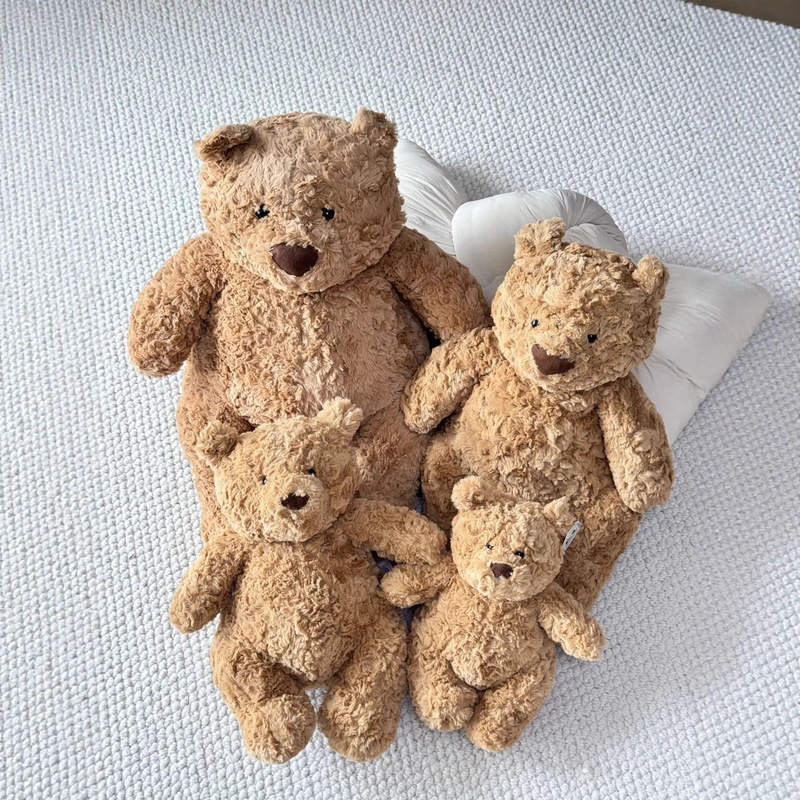 British Je Barcelona Bear Plush Toy Soft Cute Doll Valentine's Day Gift Warm Heartwarming Stress Relief Ornament
