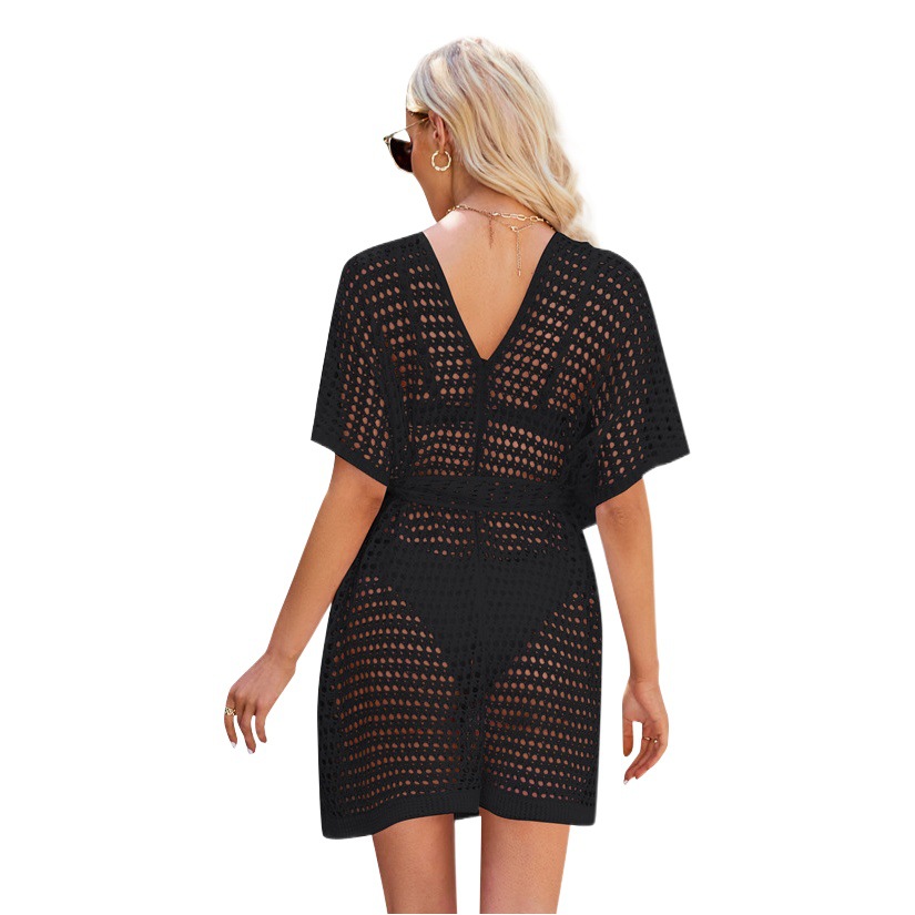 Transfronterizo 2024 primavera y verano nuevas mujeres de punto hueco cardigan Internet celebridad desgaste Yujie luz familiar vacaciones protección solar blusa