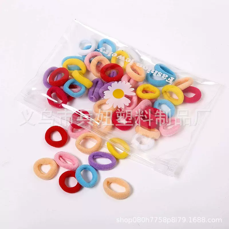 源头厂家直销跨境电商热卖韩版高弹力儿童不伤发发圈马尾皮筋