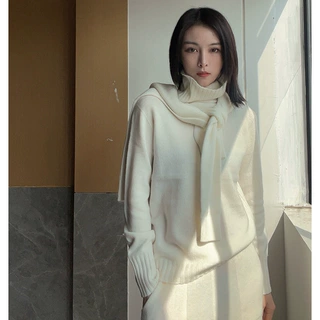 无缝一体羊毛针织衫女高领打底衫上衣26新款秋装套头内搭显瘦毛衣